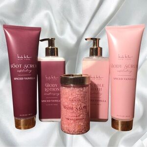 BUNDLE Nicole Miller New York Spiced Vanilla Exfoliating 5pc Set